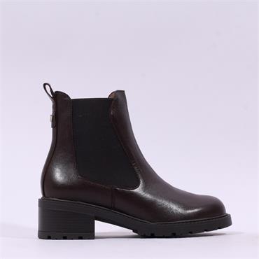 Wonders Evoclub Pull On Chelsea Boot - Brown Leather